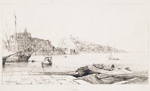 Porto em Gaeta de Achille Gigante