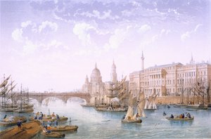 Custom House e London Bridge, 1862.