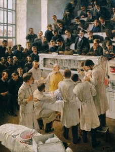 Sala de Conferências de Billroth no Hospital Geral de Viena de Adalbert Franz Seligmann