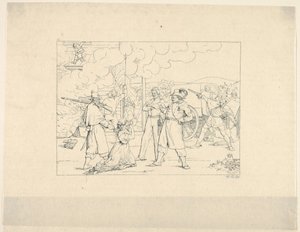 Homens valentes Dat Fite Mit Siegel de gravuras de guerra confederadas, 1861-63. de Adalbert John Volck