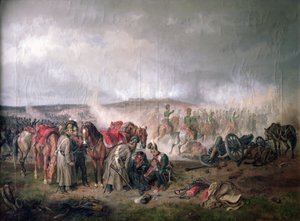 A morte do conde Seinsheim na batalha de Borodino em 1812, 1862