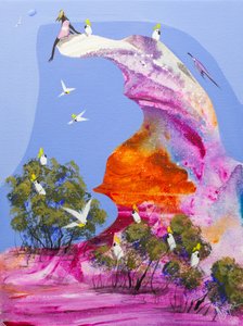 Pousada colorida das cacatuas