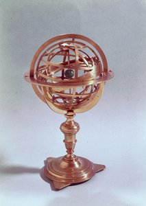 Esfera armilar feita no sistema ptolomaico, Roma, 1648 (latão) (ver também 75480)