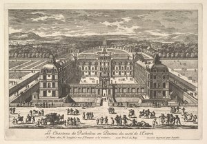 O Château de Richelieu en Poictou, no lado da entrada, século XVII.