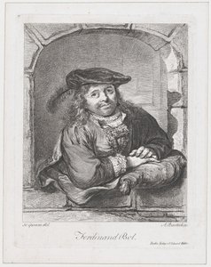 Retrato de Ferdinand Bol, 1803-08. de Adam von Bartsch