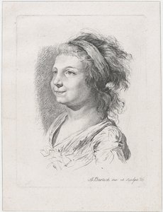 Retrato de Maria Anna Schaubach, 1785. de Adam von Bartsch
