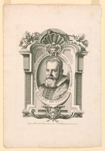 Retrato de Galileu Galilei (1562-1642) de Adamo Fioroni, active first half of 19th century