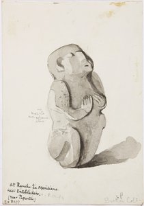 Uma estátua de pedra de Papantla de Adela Breton