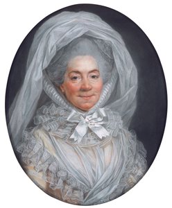 Retrato de uma senhora, conhecida como Madame Poisson, mãe de Madame de Pompadour de Adelaide Labille Guiard