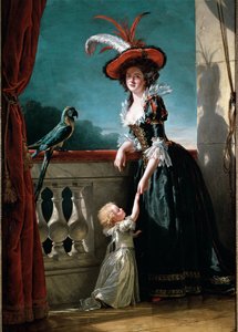 Retrato de Louise Elisabeth da França e de seu filho, Don Ferdinand (óleo sobre tela