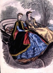 Vestidos de senhora de Madame Breant-Castel, capas das Grands Magazins du Louvre da seção 