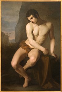 Nu Masculino (Prometeu) (óleo sobre tela)
