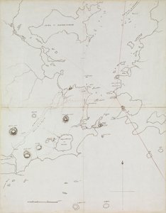 Carta do porto do Rio de Janeiro, Brasil, c.1849 (caneta, tinta)
