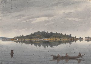 Deer Island, Beaver Harbour, Ilha de Vancouver, 15 de julho de 1851 [Canadá] de Admiral Sir Edward Gennys Fanshawe