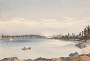 Victoria Settlement, Ilha de Vancouver, 13 de agosto de 1851 [Canadá] de Admiral Sir Edward Gennys Fanshawe