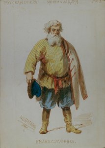 Figurino para a ópera A Life for the Tsar de M. Glinka, 1887