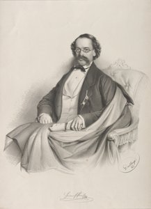 Retrato do violinista e compositor Heinrich Proch 1809-1878, 1857.