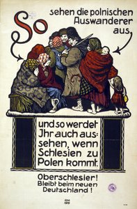 Cartaz alemão anti-polaco