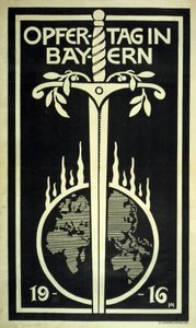 Cartaz de angariação de fundos alemão 