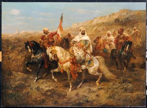 Uma procissão régia de Adolf Schreyer