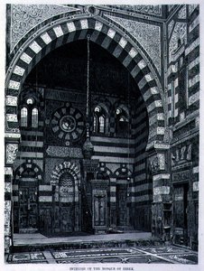 Interior da Mesquita em Ezbek de Adolf Seel