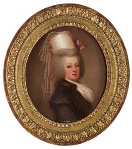 Retrato da rainha Maria Antonieta da França 1755-1793, 1789 de Adolf Ulrich Wertmuller