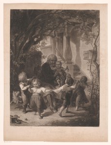 As crianças dançam em círculo à volta de um homem velho
Por avô (título sobre o objecto) de Adolf Wagenmann