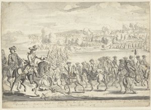 Travessia do exército saxão através do Weichsel em 8 de Dezembro de 1715