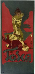 Cartaz de Hohenstein. "La Tosca", de Giacomo Puccini, baseado no drama de V. Sardou.