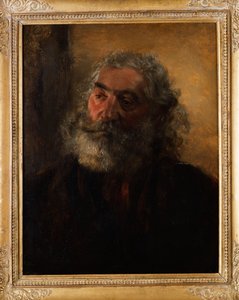 Retrato de um homem barbudo, 1855 de Adolph Menzel