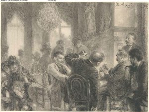 O jogo de cartas de Adolph Menzel