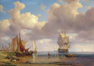 Mar calmo de Adolph Friedrich Vollmer
