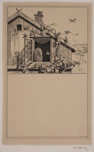 Os prisioneiros e os livres. Não. 1 em Cr. Winther e M. Rørbye, "25 fotos para crianças pequenas" de Johan Adolph Kittendorff