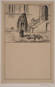 O cachorro morto. Não. 2 em Cr. Winther e M. Rørbye, "25 fotos para crianças pequenas" de Johan Adolph Kittendorff