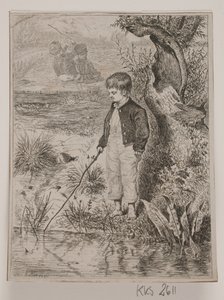 Um menino pescador de Johan Adolph Kittendorff