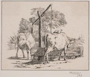 A galinha e a vaca de Johan Adolph Kittendorff