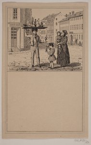 O homem com a boneca. Não. 23 em Cr. Winther e M. Rørbye, "25 fotos para crianças pequenas" de Johan Adolph Kittendorff