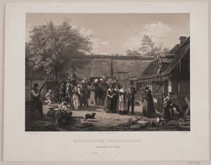 casamento camponês da Zelândia de Johan Adolph Kittendorff