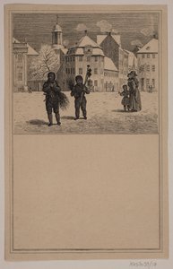 A chaminé limpa. Não. 16 em Cr. Winther e M. Rørbye, "25 fotos para crianças pequenas" de Johan Adolph Kittendorff