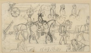Estudos sobre artilharia e cavalaria