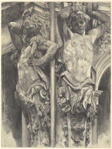 Atlas no Wallpavillon do Dresden Zwinger de Adolph Menzel
