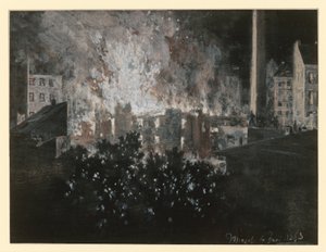 Incêndio numa casa de Adolph Menzel
