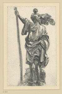 São Cristóvão, o Mestre dos Apóstolos de Freiberg, em Dresden de Adolph Menzel