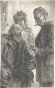 Médico e paciente de Adolph Menzel
