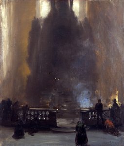 Interior da igreja (altar barroco) de Adolph Menzel