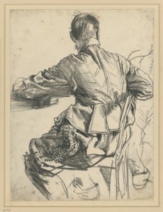 Maquete com o traje de gala do Eleitor João Jorge I da Saxónia, Museu Histórico, Dresden de Adolph Menzel