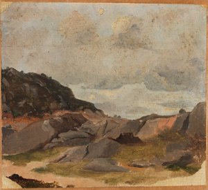 Estudo da paisagem de Adolph Tidemand