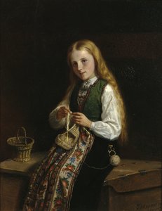 Pequena Synneave de Adolph Tidemand