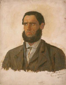 Retrato do prisioneiro Carl Gustav Svendsen de Adolph Tidemand