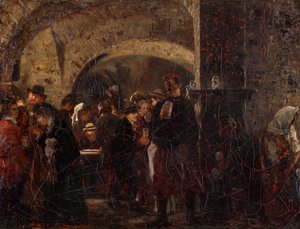 A Cave Esterházy em Viena de Adolph Menzel